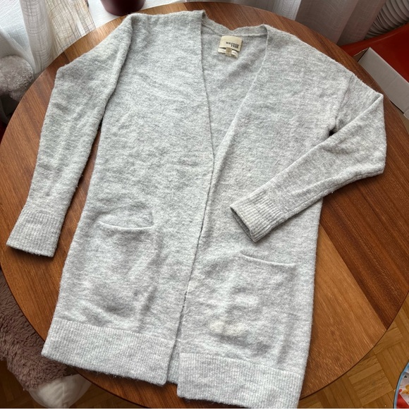 Wilfred Free XXS Light Gray Aronson Open Cardigan with pockets - Picture 2 of 9